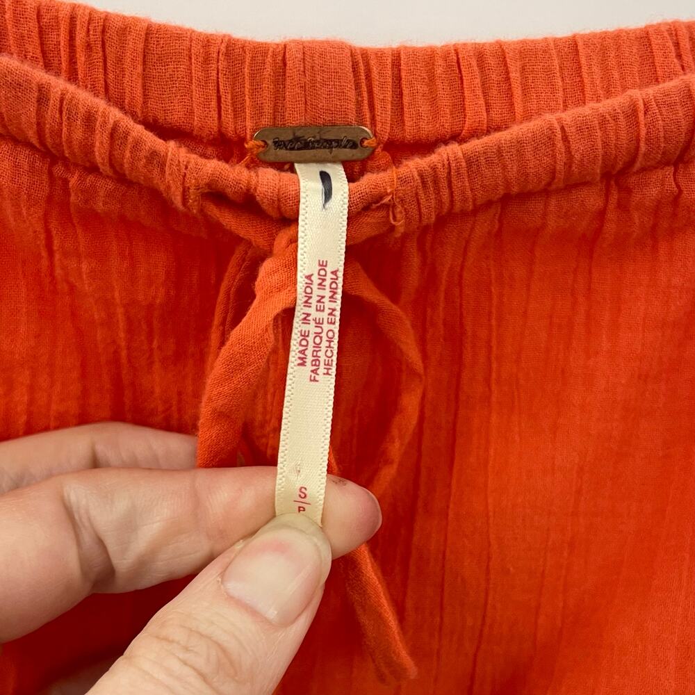 Free People Seaside Shorts Scarlet Ibis Red S - Picture 5 of 8